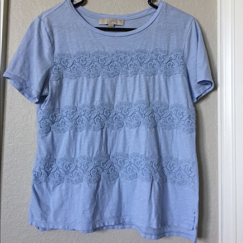Loft powder blue super soft T-shirt